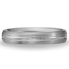 Benchmark 4mm Satin Platinum Band with Polished Center