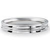 Benchmark 4mm Platinum Band Center Groove
