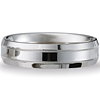 Benchmark 6mm Platinum Milgrain Band with Beveled Edges