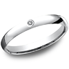 Benchmark .02 CT Diamond Platinum Band 3mm