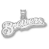 Milwaukee Brewers 3/8in Sterling Silver Team Pendant
