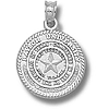 Baylor Bears 5/8in Sterling Silver Seal Pendant
