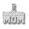 Baylor Bears 3/8in Sterling Silver Mom Pendant