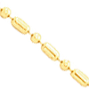 14KY Gold Alternating Bead Chain 1.25mm