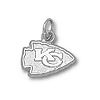 Kansas City Chiefs 3/8in Sterling Silver Logo Pendant