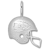 Kansas City Chiefs 3/4in Sterling Silver Helmet Pendant