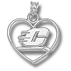Central Michigan 5/8in Sterling Silver Heart Pendant