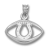 Indianapolis Colts 3/8in Sterling Silver Logo Pendant