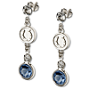 Indianapolis Colts Crystal Logo Earrings