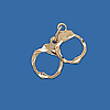14kt Gold Handcuffs Pendant