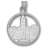 Clemson Tigers 3/4in Sterling Silver Tillman Hall Pendant