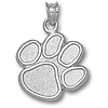 Clemson Tigers 5/8in Sterling Silver Paw Pendant