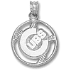 Chicago Cubs 5/8in Baseball Pendant - Sterling Silver