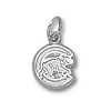 Chicago Cubs 3/8in Sterling Silver C Polished Bear Pendant