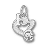 I Love Chicago Cubs 1/2in Sterling Silver Pendant