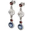 Chicago Cubs Crystal Logo Earrings