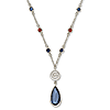Chicago Cubs Crystal Logo Necklace