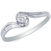 Diamond Promise Ring with .05ct Diamond - 10k White Gold