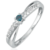 Blue Diamond Promise Ring