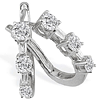 1/4ct Baguette Diamond Earrings - 14k White Gold
