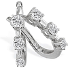 1/2ct Baguette & Round Diamond Earrings