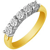 Five-Stone Diamond Ring in 18k Two Tone Gold