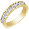 Channel-Set Diamond Ring in 18k Yellow Gold
