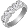 1 1/4 CT TW Five-Stone Diamond Ring