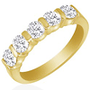 1 1/4 CT TW Five-Stone Bar Diamond Ring