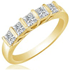 1 1/4 CT TW Five-Stone Bar Diamond Ring