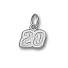 Tony Stewart No. 20 1/4in Sterling Silver Pendant