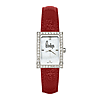 Vintage Dodge University Ladies Allure Watch Red Leather Strap