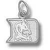 Duke Blue Devils 3/8in Sterling Silver Pendant