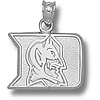 Duke Blue Devils 1/2in Sterling Silver Logo Pendant