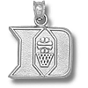 Duke Blue Devils 1/2in Sterling Silver Iron D Pendant