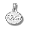 Duke Blue Devils 5/16in Sterling Silver Oval Pendant