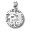 Duke Blue Devils Sterling Silver Basketball Pendant