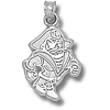 East Carolina Pirates 3/4in Sterling Silver Petey Pendant