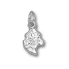East Carolina Pirates 3/8in Sterling Silver Petey Pendant