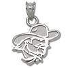 Eastern Kentucky U 1/2in Sterling Silver