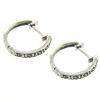 1/10 CT TW Hoop Diamond Earrings - 14kt White Gold