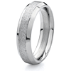Titanium 6mm Band with Beveled Edges and Stone Finish
