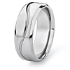 Titanium 8mm Band with Wavy Line