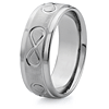 Titanium 8mm Band with Infinity Symbols