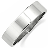 Platinum Heavy Comfort Fit Flat Band 6mm