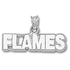 Calgary Flames 1/4in Pendant - Sterling Silver