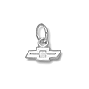 Chevy Bow Tie Logo 1/8in Sterling Silver Charm