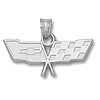 Chevy Corvette C3 Logo 3/8in Sterling Silver Pendant