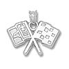 Chevy Corvette C2 1/2in Sterling Silver Pendant