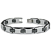 Tungsten and Ceramic Link Bracelet 8.5in